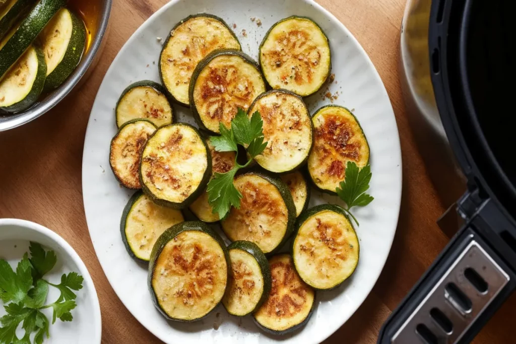 vegan air fried zucchini recipe