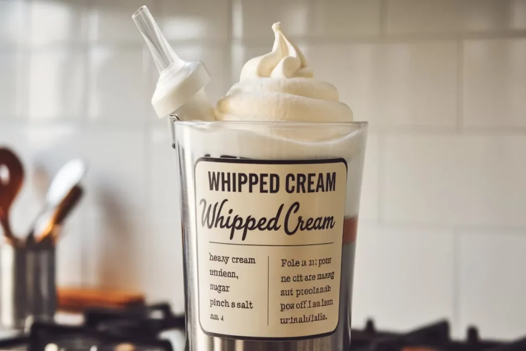 whipped cream dispenser recipe