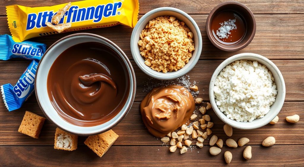 ingredients for Butterfinger balls