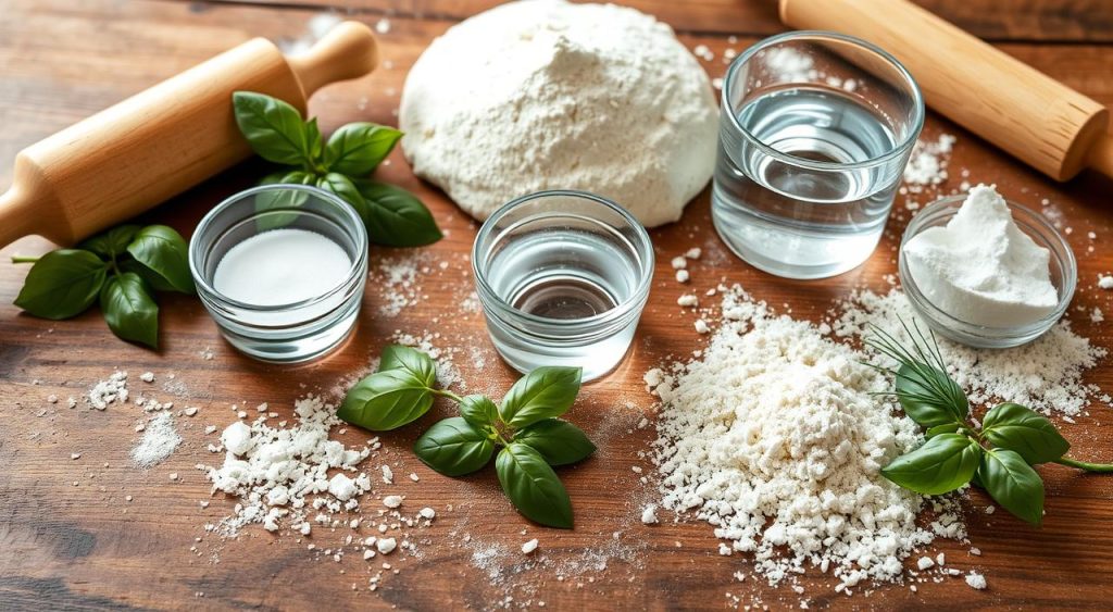 ingredients for authentic pizza dough