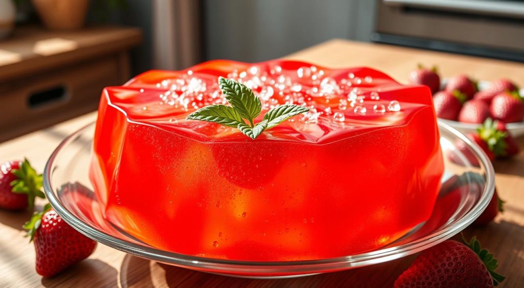 jeloo recipe with strawberries and ginger ale