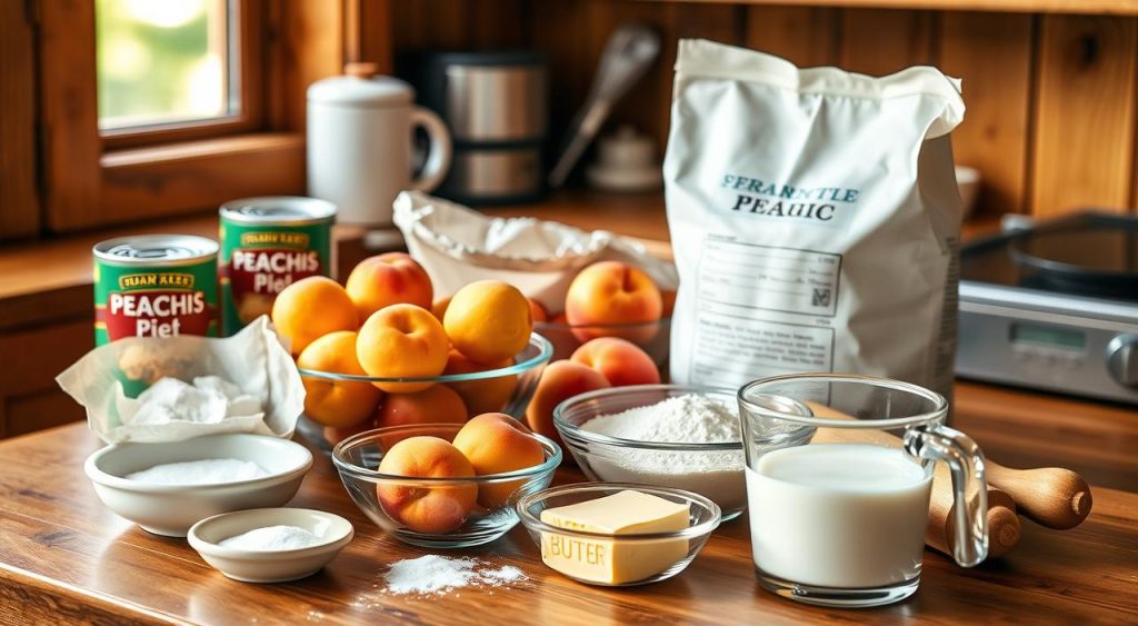 peach pie ingredients