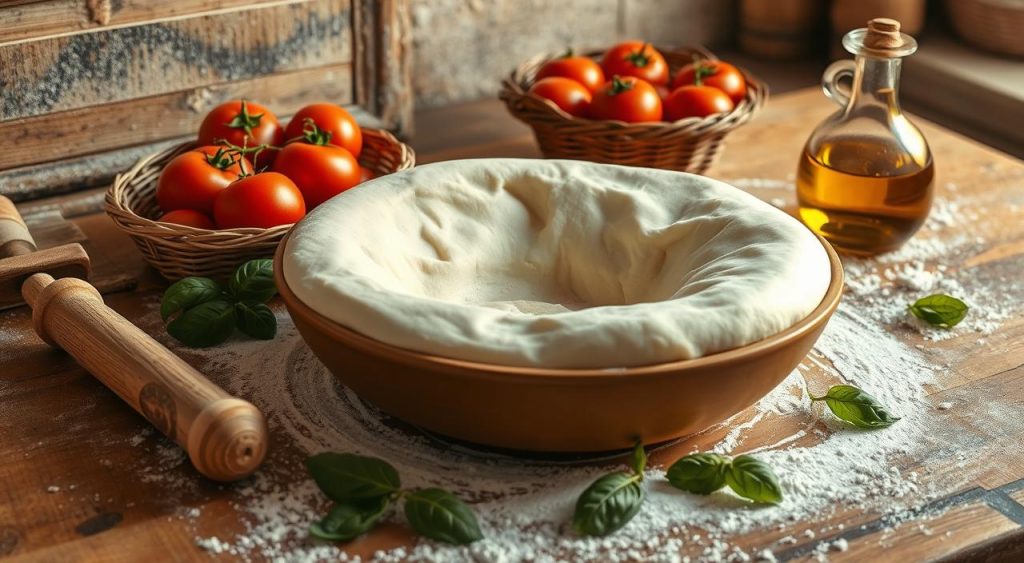 pizza dough preparation