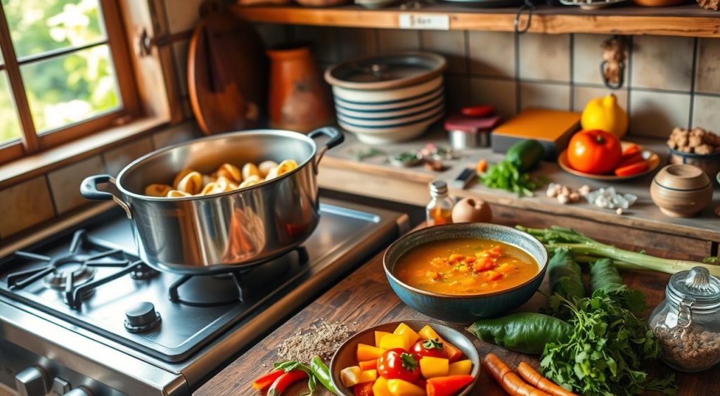 preparation of sopa de caracol