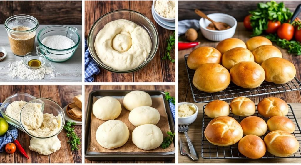 sourdough bun recipe steps