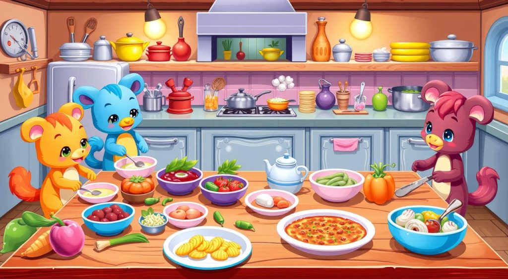 step-by-step cooking in Webkinz