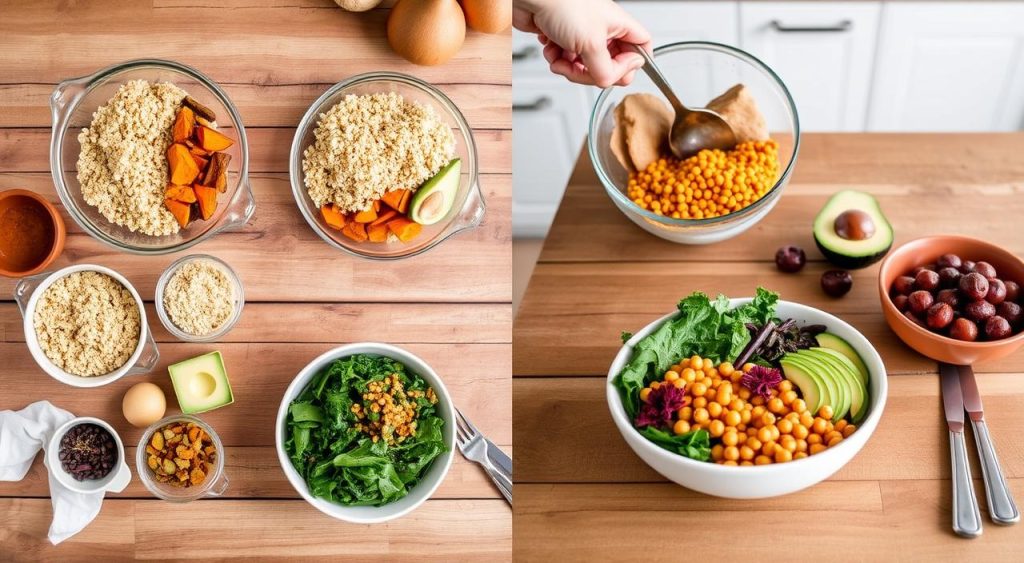 step-by-step recipe for making harvest bowl