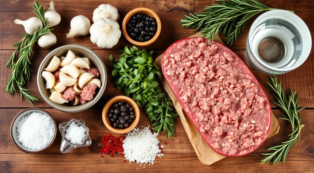 venison sausage ingredients